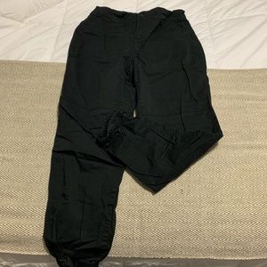black high waisted cargo joggers